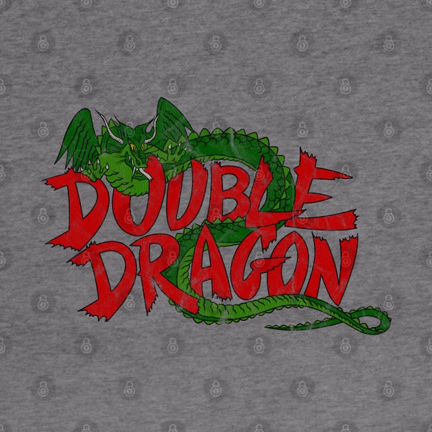 Double dragon distressed logo by OniSide